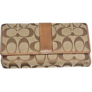 Coach Vintage Jacquard Legacy Signature Trifold Wallet | Size: OS